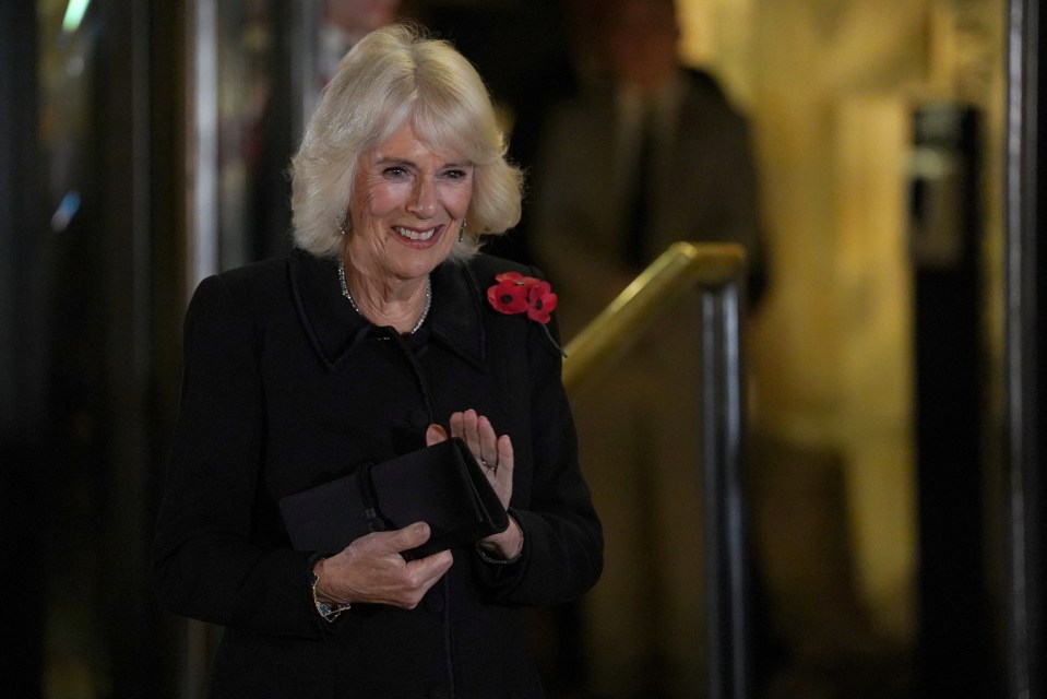 Queen Camilla also attended the Remembrance event