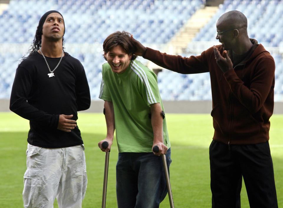 Messi and Thuram were team-mates at Barcelona between 2006 and 2008