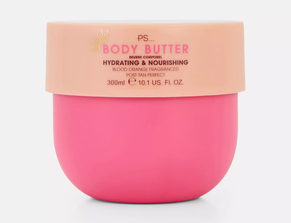 ...Primark’s PS… body butter, below, £3