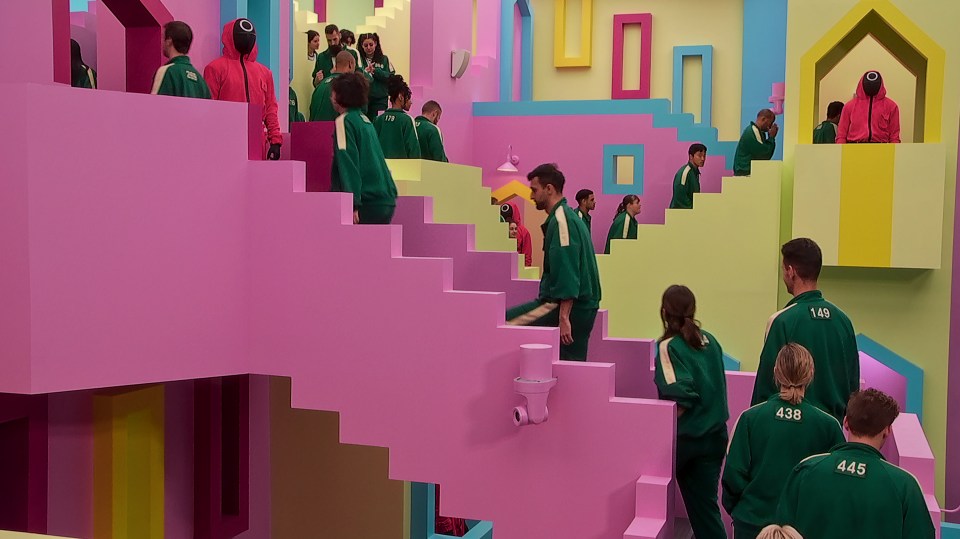 The hit Netflix show Squidgame features a similar staircase that is used to transport contestants to their deadly challenges