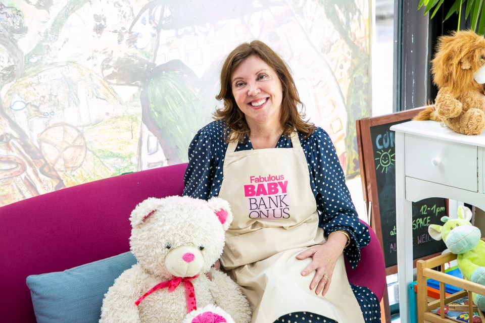 Dame Rachel de Souza, the Children’s Commissioner for England, visiting the Space 214 Baby Bank in Grenfell, West London