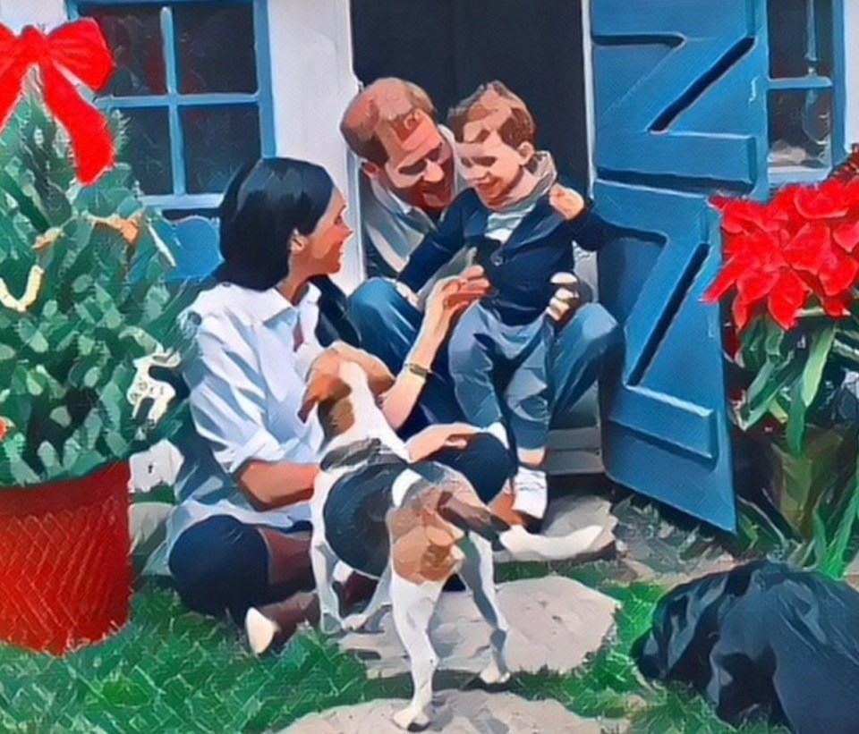 Prince Harry and Meghan released this Christmas card with son Archie in 2020