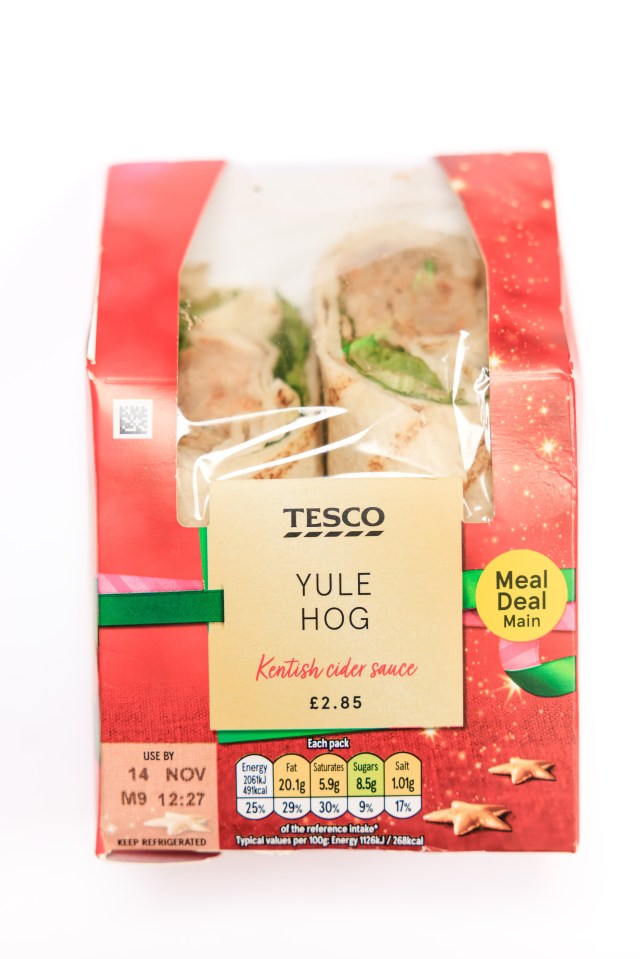 The same Tesco Christmas wrap is almost half price compared to last year