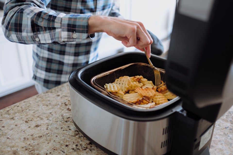 Poppy warns not to overfill your air fryer so everything cooks evenly (stock image)