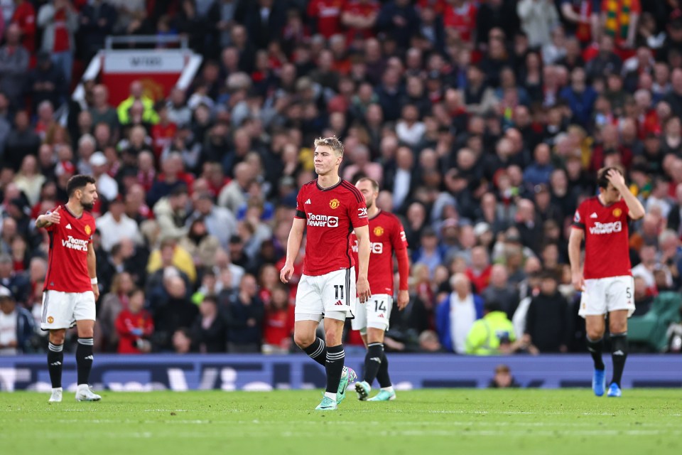 The Red Devils suffered a 3-0 defeat to Man City on Sunday