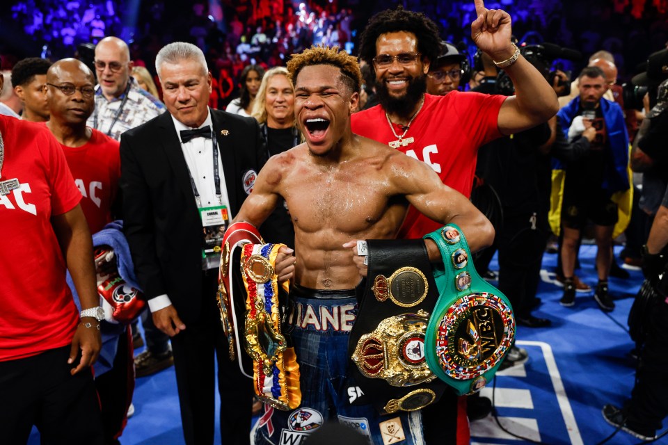 Devin Haney has vacated the undisputed lightweight titles