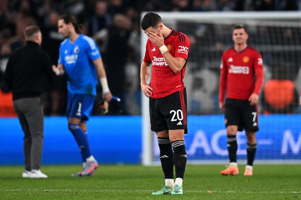 Man Utd suffered yet another defeat at the hands of Copenhagen on Tuesday night