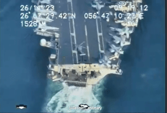 The UAVs specifically targeted the flagship USS Dwight D. Eisenhower aircraft carrier