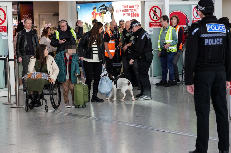 Her cousin Penny - played by newcomer Kitty Castledine - looks on in shock after the pair land in the UK from France