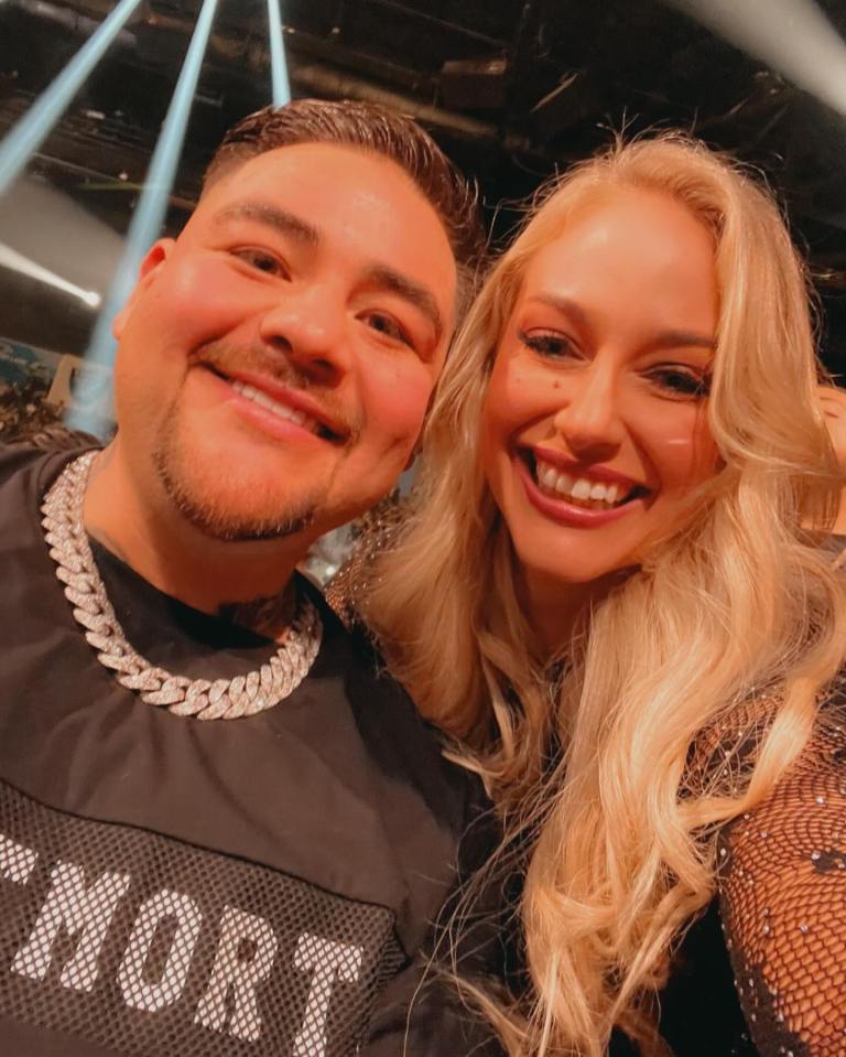 The IBF bantamweight champion even got a snap with former heavyweight king Andy Ruiz Jr