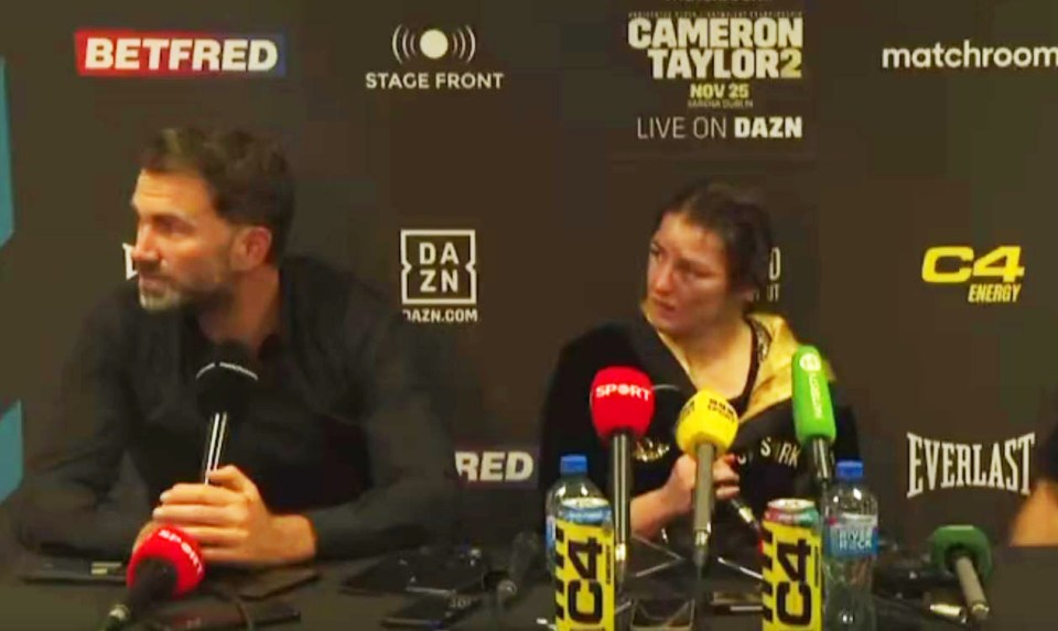 Eddie Hearn brutally shut down the press conference after a question about the UFC star