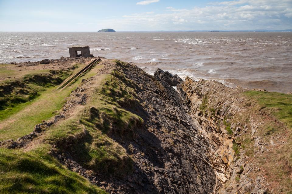 At the summit of Brean Down there is a 19th-century fort built to fend off European invaders