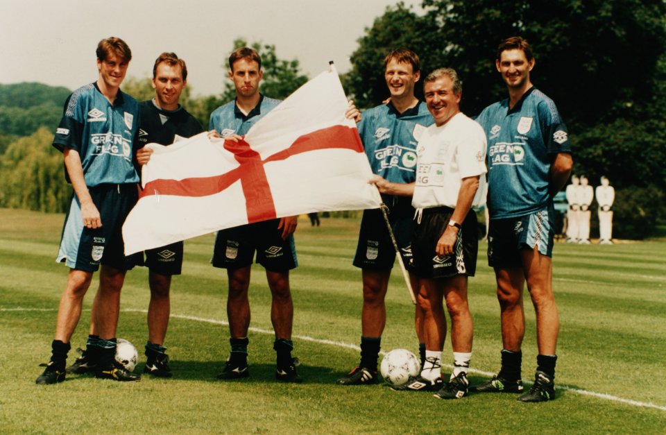 During Euro 96 the England team and the country united