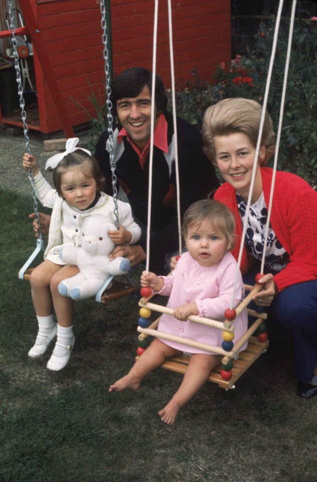 Terry with his first wife Christine McCann and their daughters in 1970