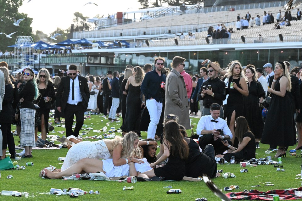 It looks a massive clean-up job to get the racecourse back in a decent state