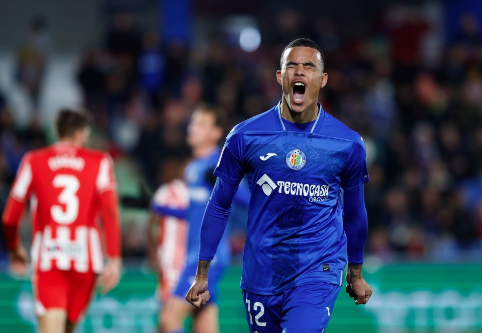 Mason Greenwood grabbed his fourth goal for Getafe on Saturday