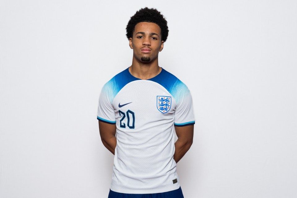 The rising star is part of the Young Lions England set-up