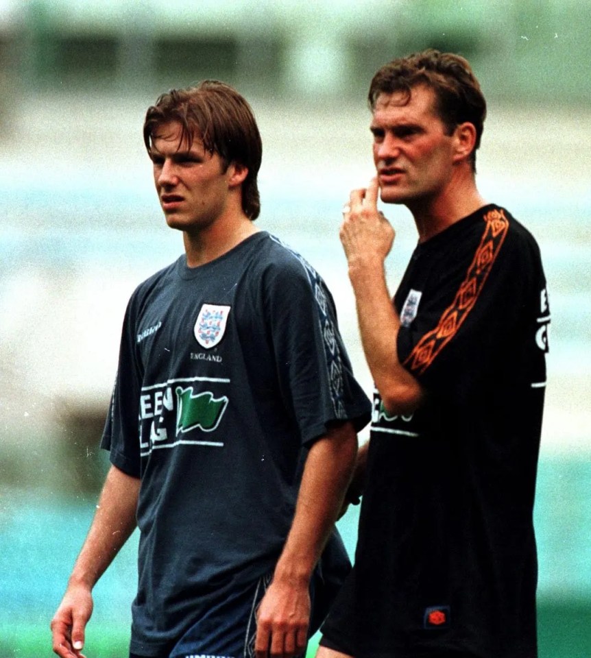 Glenn Hoddle worked with David Beckham as England boss