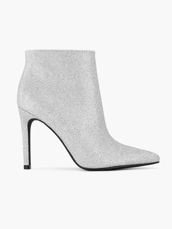 Put your best party foot forward in this silver pair