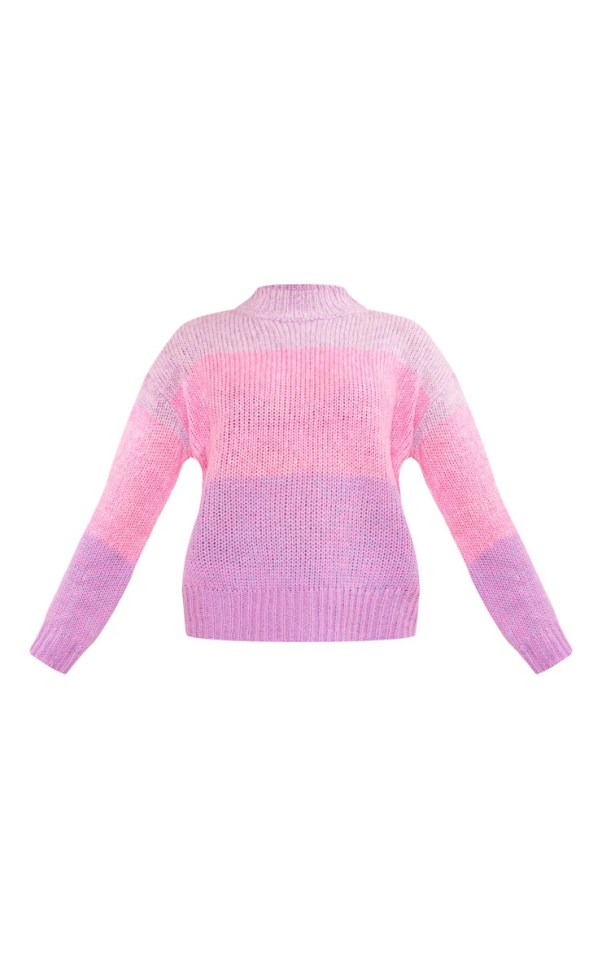 Cosy up in style with this pastel jumper.