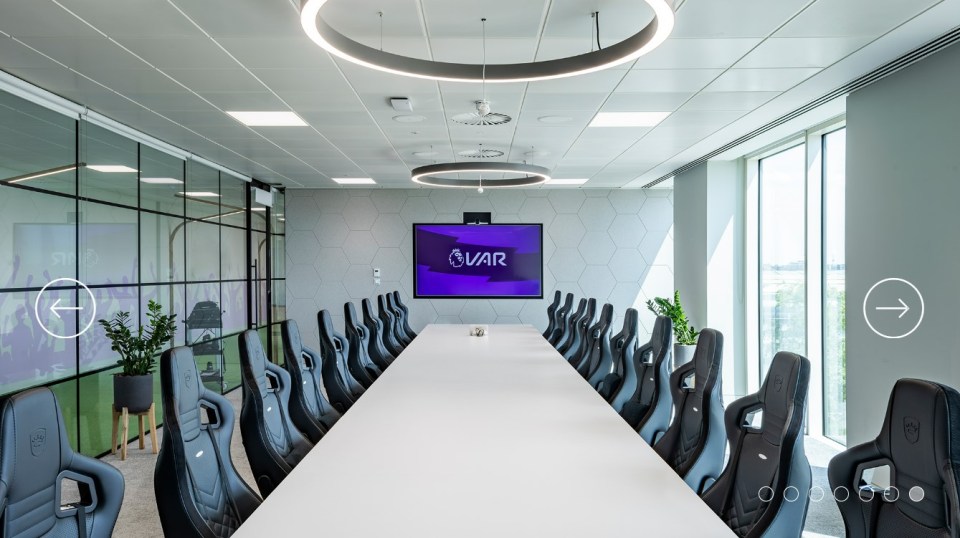 The facility features a meeting room a meeting room