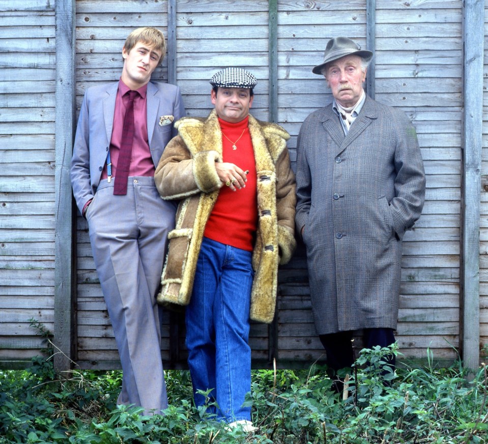 Nicholas as Rodney Trotter with David Jason's Del Boy and Grandad played by the late Leonard Pearce