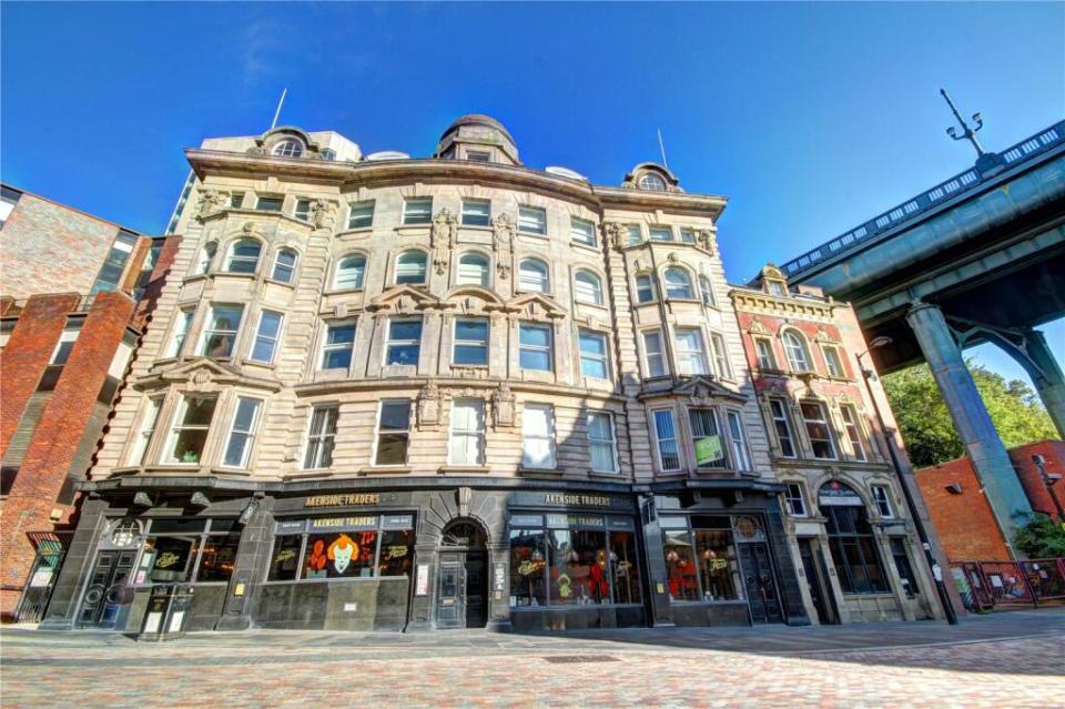 The Manhattan-style flat is part of a block of flats in Newcastle upon Tyne