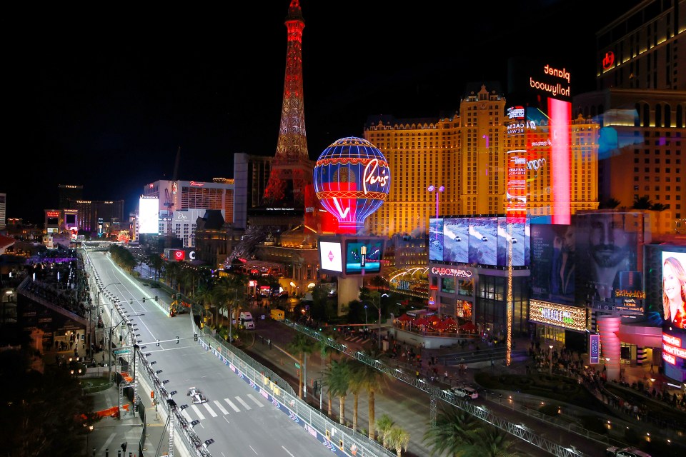 The race took place on the famous Las Vegas strip