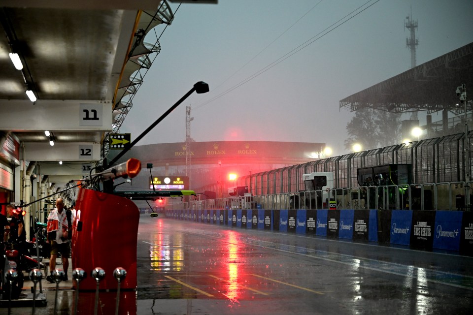 A sudden change in weather impacted Friday's qualifying session