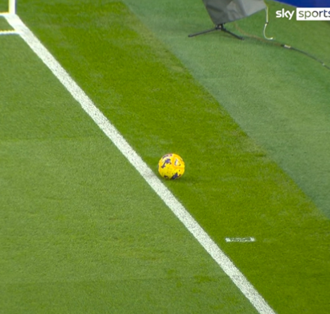 This angle was called an 'optical illusion' by Gary Neville