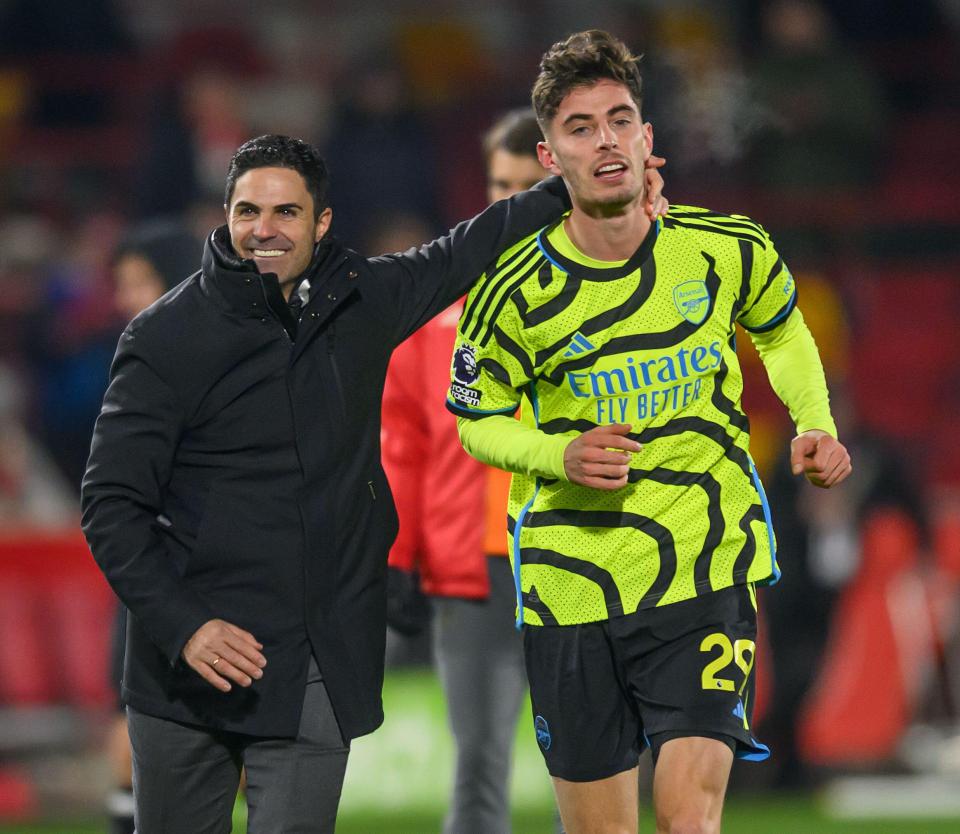 Mikel Arteta was overjoyed to see Kai Havertz get his name on the scoreeshee