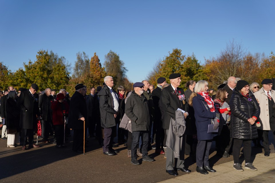 There was solemn scenes as the country stood still