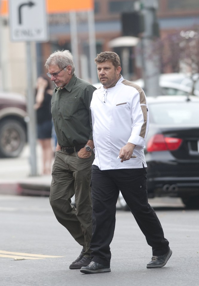 Harrison Ford seen with his son Ben