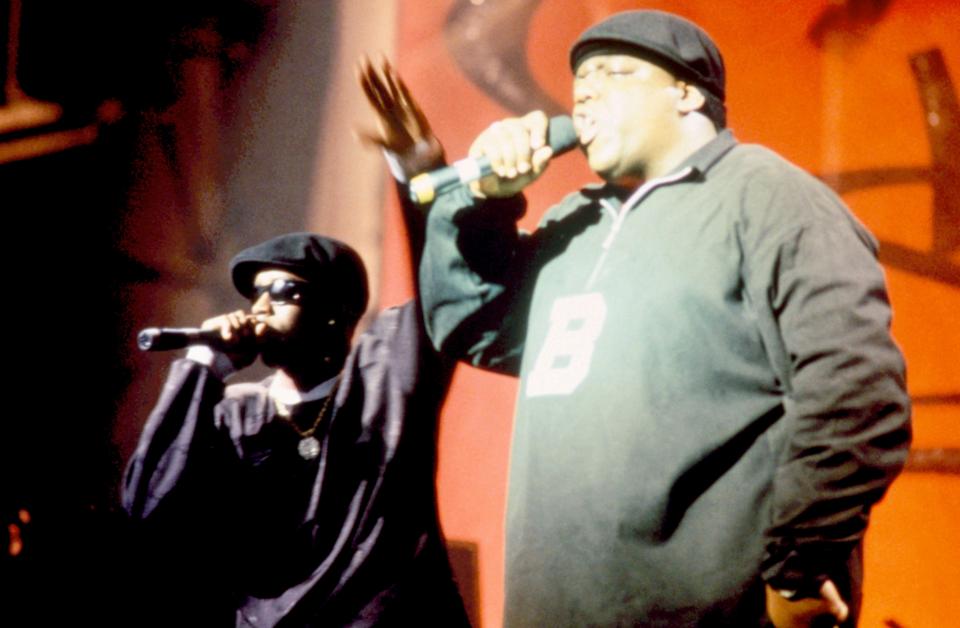 Performing with Notorious B.I.G in 1995