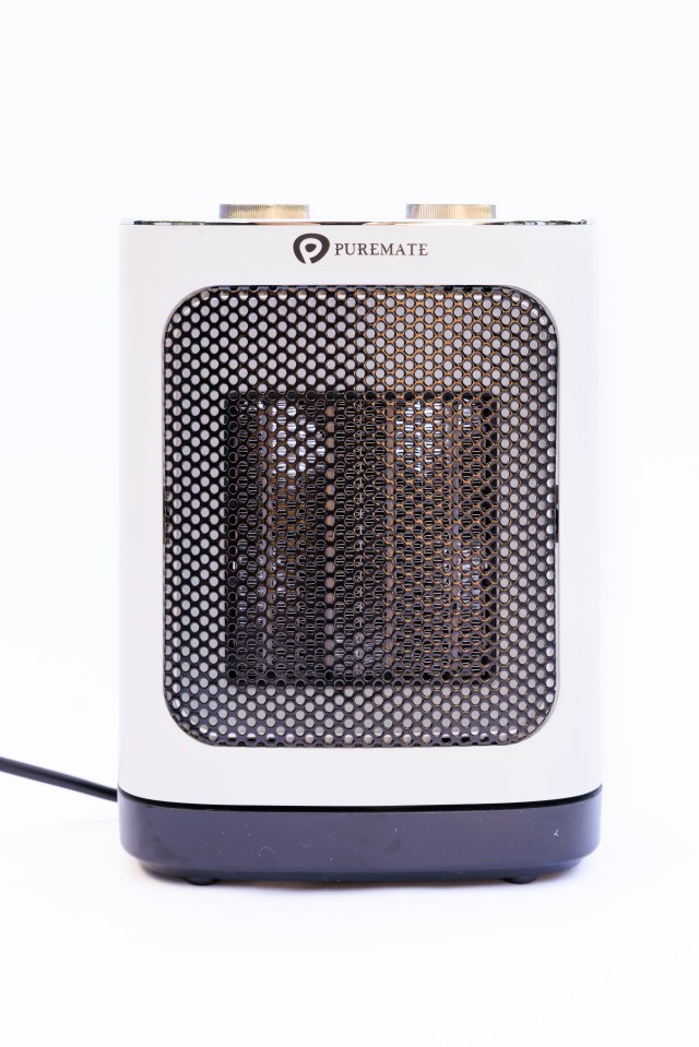 The PureMate ceramic fan heater produced the most heat