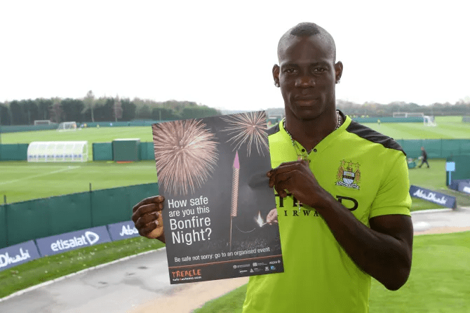 Balotelli's fireworks antics were just the start of his explosive time at Man City