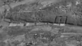 Footage released by the Israeli Air Force appeared to show it attack Hezbollah targets