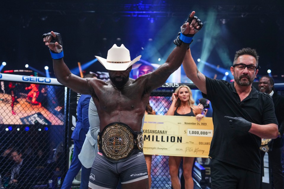 Impa Kasangnay became PFL light-heavyweight champion and bagged a million dollars on Friday night