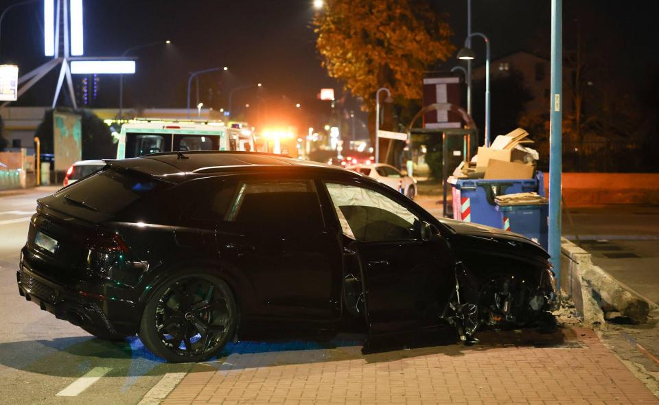 The ex-Liverpool ace lost control of his Audi Q8 and smashed it into a wall