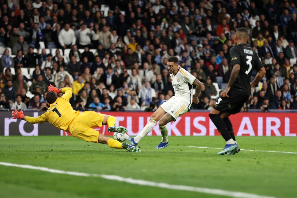 Joselu clinched Real Madrid's win over Napoli at the death last night