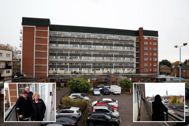 A housing estate in Brentford, West London is due to be demolished