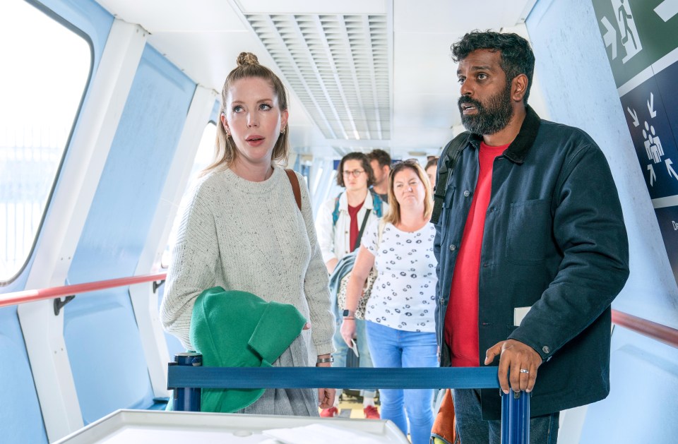 The high-octane show, called Romantic Getaway, saw Katherine Ryan couple up with Romesh Ranganathan on screen