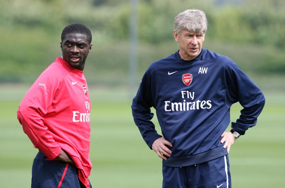 Kolo Toure took out Arsene Wenger during his Arsenal trial