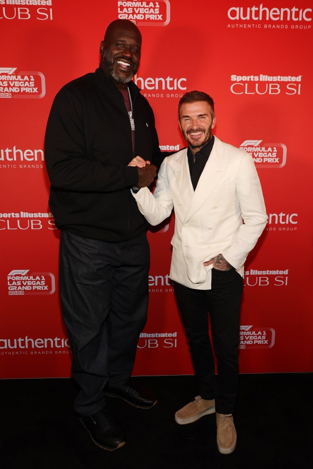 Shaquille O’Neal and David Beckham headlined the star-studded VIP list