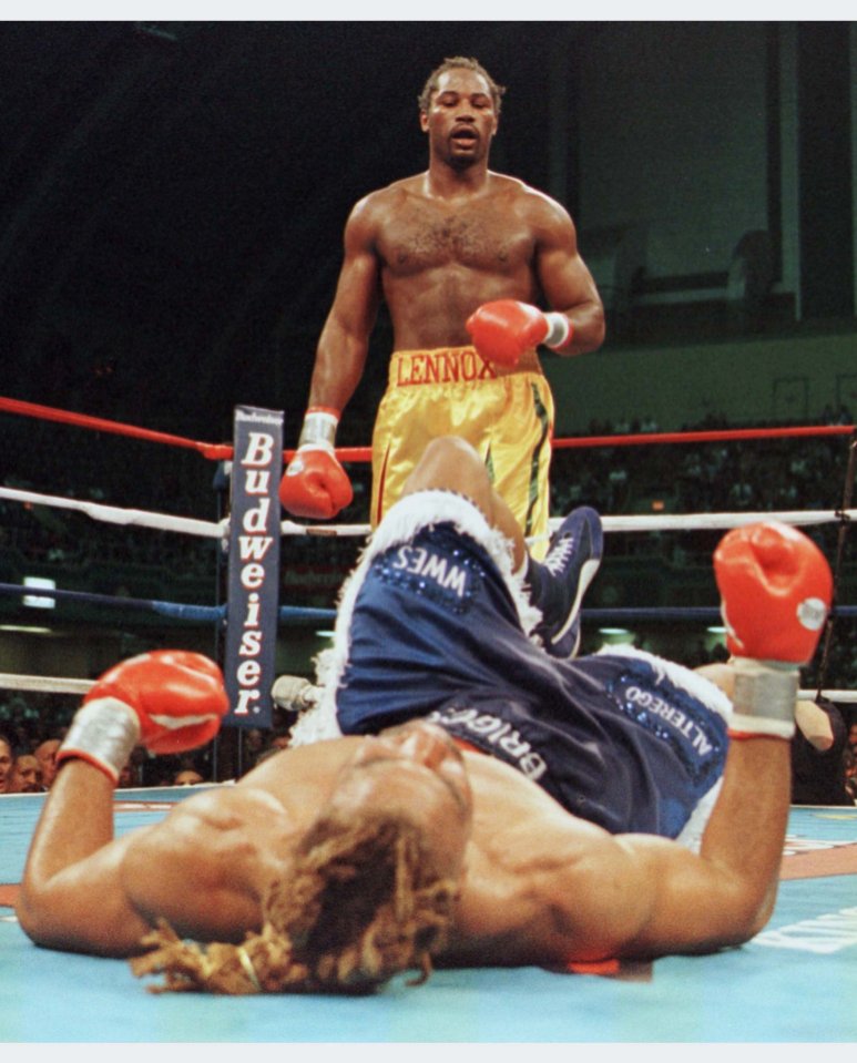 Lennox Lewis knocked out Briggs in 1998