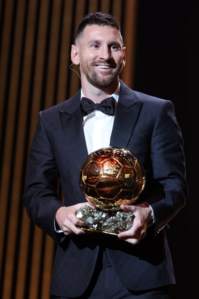 Messi collected his eighth Ballon d'Or after leading Argentina to World Cup glory