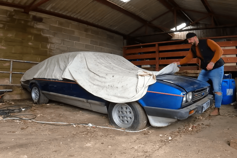 The gorgeous Ford Capri was found in pristine condition