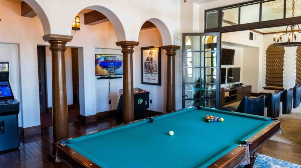 There is a pool table for members to enjoy inside the clubhouse