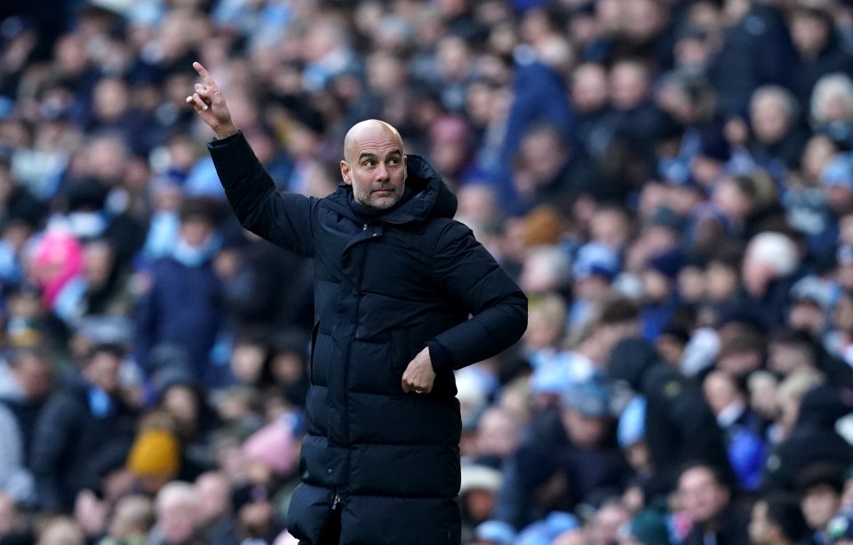 Manchester City boss Pep Guardiola didn't seem too pleased with the atmosphere at the Etihad