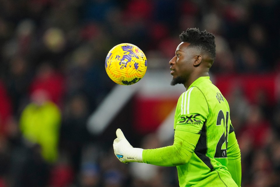 Andre Onana is one of four United players who could be called up for AFCON